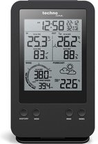 Digitale radiogestuurde klok weerstation - Binnen- en buitentemperatuurweergave - Technoline WS 9008