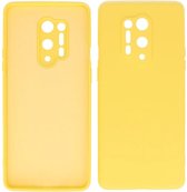 Bestcases 2.0mm Dikke Fashion Telefoonhoesje Backcover - Siliconen Hoesje - OnePlus 8 Pro - Geel