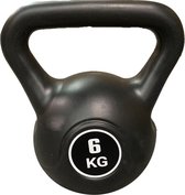 Kettlebell - Fitness - Kettlebells - Gewichten - 6kg - Zwart