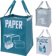 Afvalzakken – set van 3 – metaal/papier/plastic
