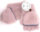 Winter TRANSFORMER-OPENVINGER CARESS Handschoenen van BellaBelga - roze