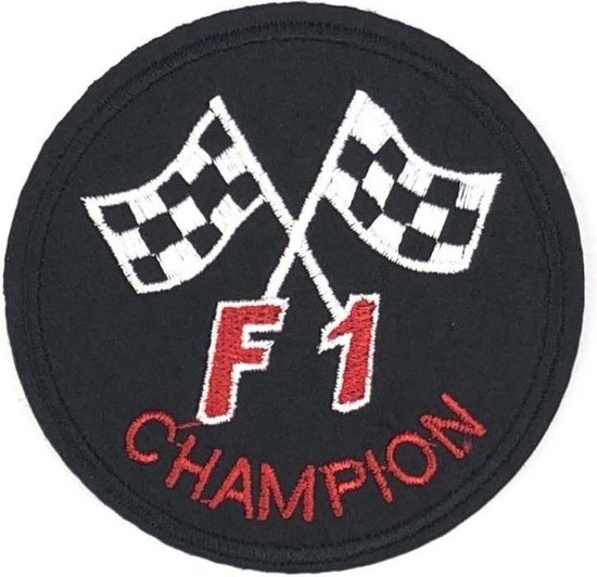 Formule 1 F1 Startsein Vlag Strijk Embleem Patch 8 cm / 8 cm / Zwart Wit Rood Formule 1 F1 Startsein Vlag Strijk Embleem Patch 8 cm / 8 cm / Zwart Wit Rood