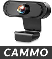 CAMMO® Webcam voor PC met Microfoon - HD 1080p Webcam - Mac en Windows - Webcam met USB aansluiting