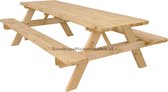 XXL Picknicktafel Tuintafel 8 persoons De Luxe 240cm lang