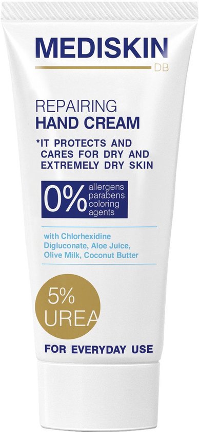Crème pour les mains réparatrice Mediskin | pour mains (extrêmement) sèches, à l'urée et à l'aloe vera - 75 ml