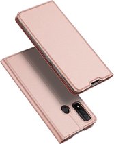 Dux Ducis - Pro Serie Slim wallet hoes - Huawei P Smart (2020) - Rose Goud