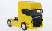 Scania R730 V8 (4x2) trekker geel, 1:32 Welly