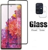 Samsung S20FE 5D Glas Protector Zwart + Samsung S20FE Lens Protector