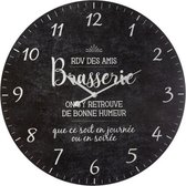 Brasserie Wandklok, Vintage Stijl, Ø 57 cm