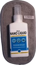 Brillen doek - Telefoon doekje - Nanodoekje - Bril schoonmaken - telefoon schoonmaken - Anti Condens - Brillenspray - Microvezeldoekje - Nano Liquid - Nano Spray – Reiniger – Grijs doekje + flesje