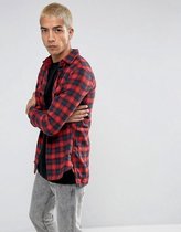 Sixth June Checked Flannel Shirt Red - S