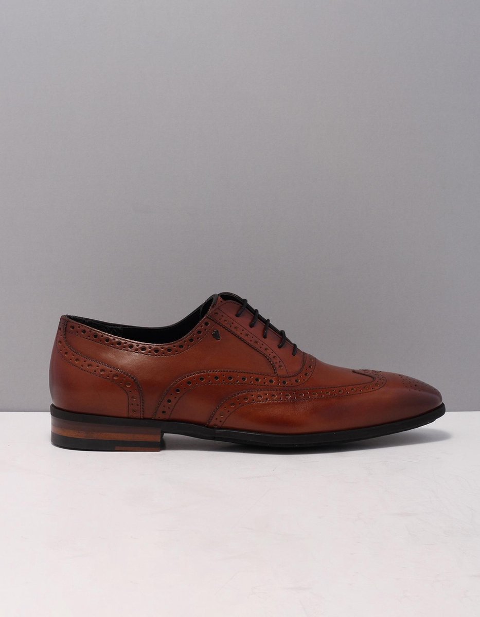 Van Bommel 19105 veterschoenen heren bruin bruin 04 darkcognac leer 46 (11)  | bol.com