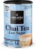 Arkadia (NO ADDED SUGAR) Chai Latte Tea Spice Original 330gr. (Groothandelverpakking/sealed bag) Powder Cafe Beverage
