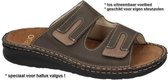 Fidelio Hallux -Heren - bruin donker - pantoffels & slippers - maat 40