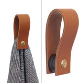Boucle magnétique en cuir | COGNAC - (crochet serviette - boucle serviette)