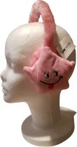 Smiley oorwarmers - Licht roze Orenwarmers - Dames en Meisjes - Winter - Muts - Zacht - Fruity - Trendy
