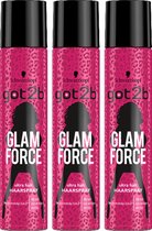 Schwarzkopf Got2b GlamForce Haarspray Voordeelbox - 3 x 275 ml