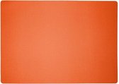 4x Placemat Uni Orange - 30x43cm - onderlegger - tafeldecoratie - tafel dekken - oranje