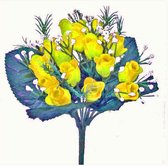 Boeket rozen x 21 bloemen - Yellow - 22 cm lang -  ( de tweede gratis)