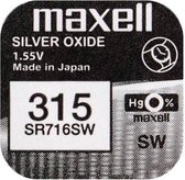 Maxell 315 / 314 / SR 716 SW knoopcel batterij