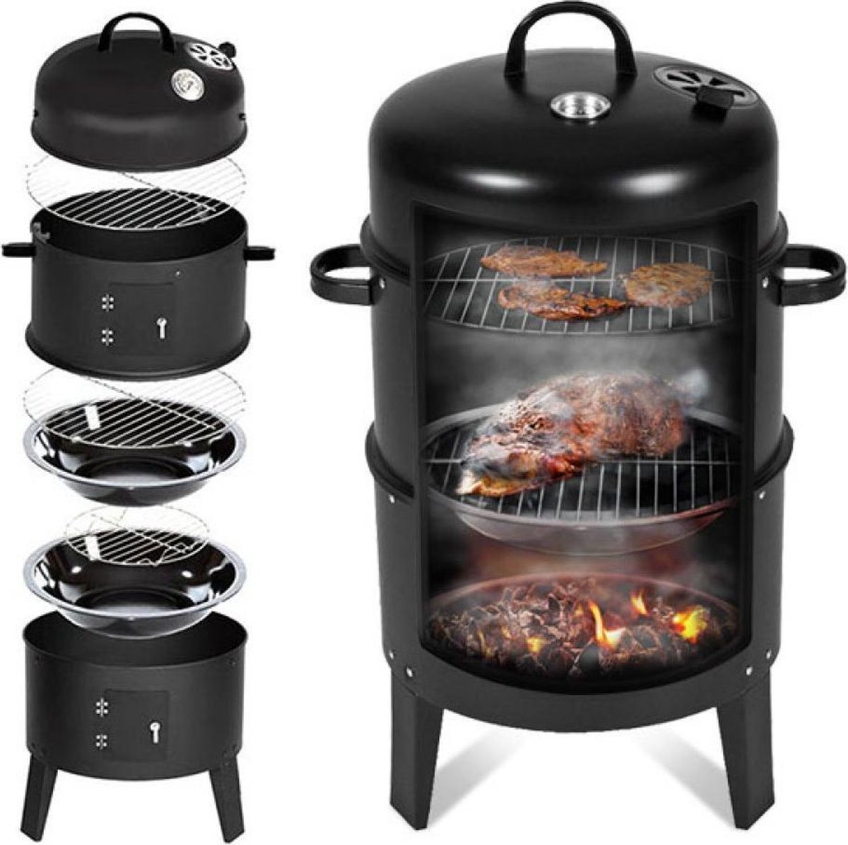 BBQ Roker Barbecue Roker 3 Roosterontwerp Roken en grillen Tuinbarbecue