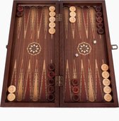 Backgammon - Tavla - Handgemaakt - Hout - Luxe uitgave - 50 x 23 x 5,5 cm