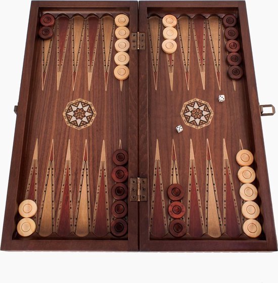 Uit Schildknaap jeans Backgammon - Tavla - Handgemaakt - Hout - Luxe uitgave - 50 x 23 x 5,5 cm |  Games | bol.com