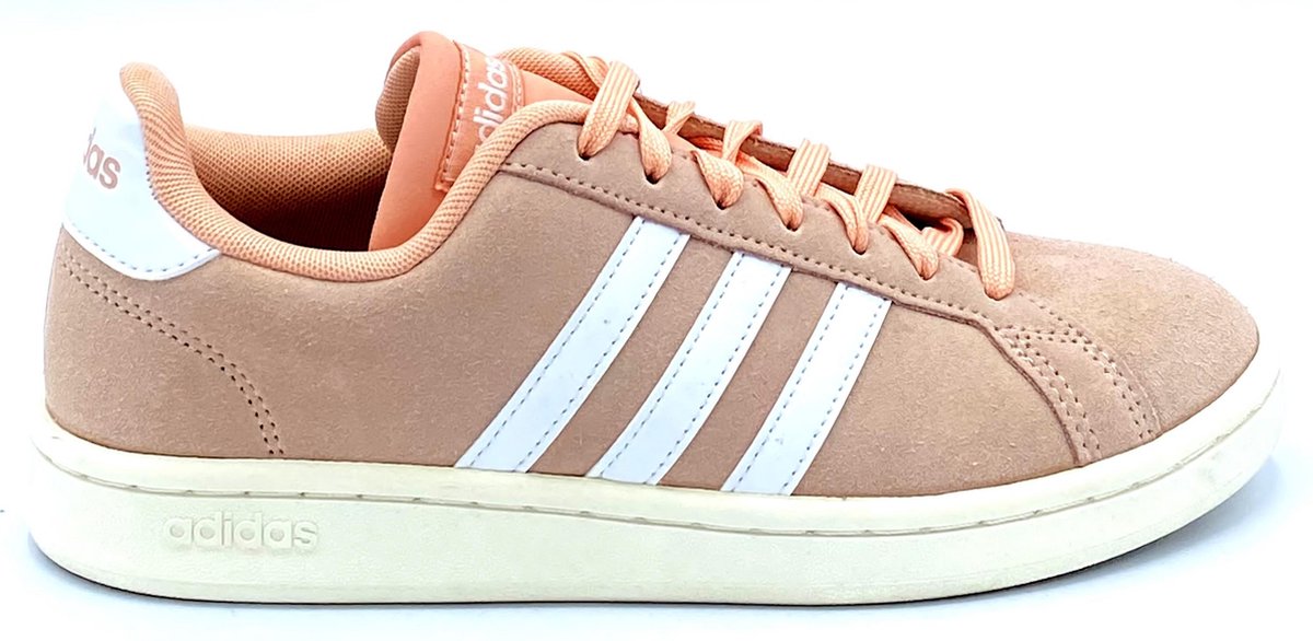 Adidas Grand Court pink sneaker dames- Sneakers Dames- Maat 37 1/3 -  Schoenen.nl