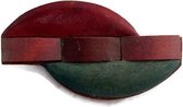 Petra's Sieradenwereld - Broche gekleurd hout 7 cm (193)