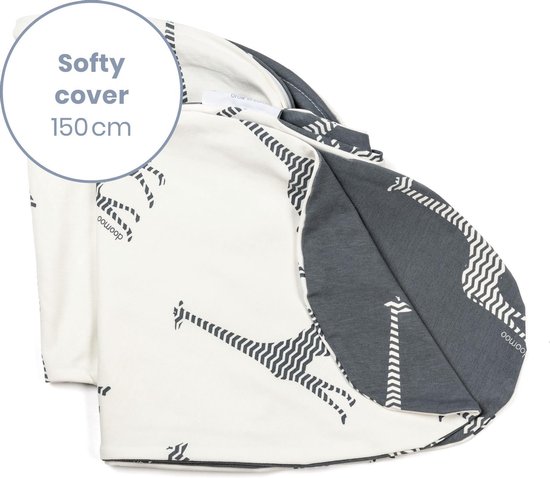 doomoo Softy Cover - Giraffe Grey - Housse pour petit coussin d'allaitement  Softy -... | bol.com