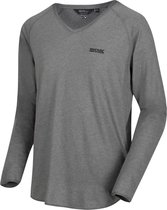 Regatta Longsleeve Kiro Heren Polykatoen Grijs Maat M