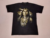 Rock Sport Shirt: Native American / Indiaan met veer (Large)