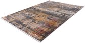 Artist Vloerkleed Kunst Vintage look Cross Woven Tapijt Karpet - 120x170 - Zwart - Beige