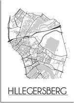 Hilligersberg Plattegrond poster B2 poster (50x70cm) - DesignClaudShop