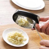 Knoflook pers RVS Vaatwasser bestendig Zwart met zilver - Garlic press- knoflookmaler