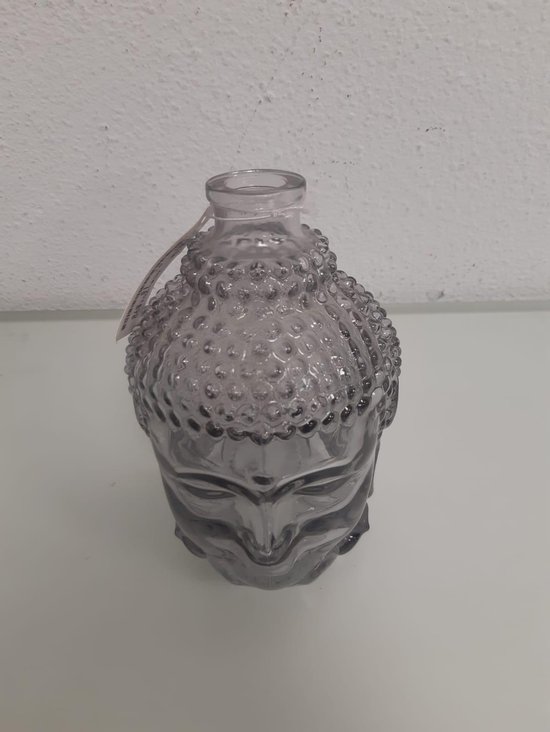 Glazen Boeddha hoofd vaasje- 1 stuk | bol.com