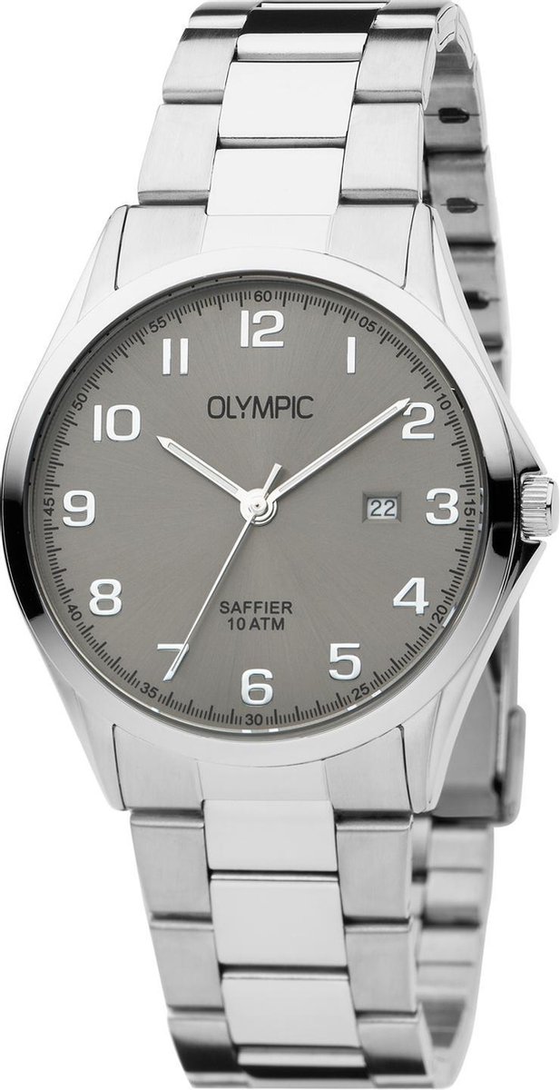 Olympic OL26HSS294 Merano Horloge - Staal - Zilverkleurig - 40mm