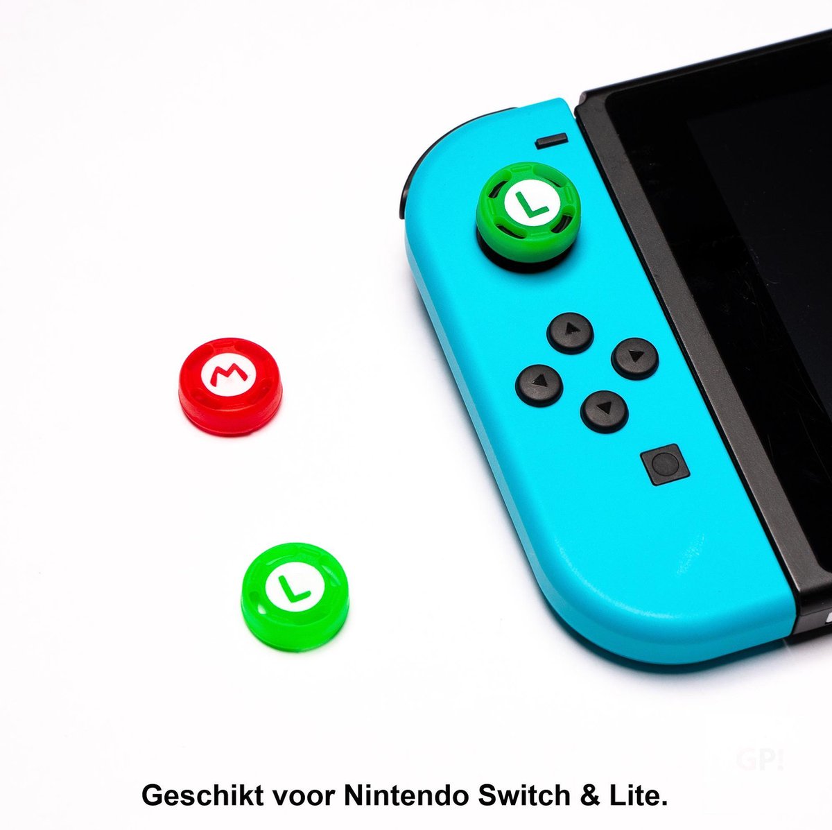 Super Mario - Nintendo Switch thumb / joystick grips - rood en groen - Daily goods