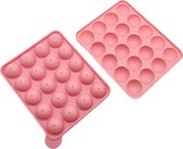 Leccur Siliconen Bakvorm - Cake Pop Maker - Cakepops Vorm - 20 Vormpjes