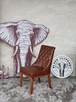 Black Elephant - Clair - Eetkamerstoel - Horeca - Cognac - Leer