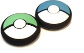 Thumb Grips | Thumb Sticks | Gaming Thumbsticks | Geschikt voor Nintendo Switch & Lite | 1 Set = 2 Thumbgrips | Ballen | Groen/Blauw