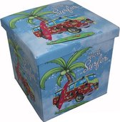 Playwood Speelgoedkist speelgoedbox speelgoed poef , bus surfer ;mdf en kunstleer
