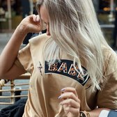 Pinned by K – Babe T-shirt leopard Camel - XL