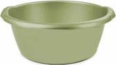 Groene afwasbak/afwasteil rond 15 liter 42 cm - Afwassen - Schoonmaken
