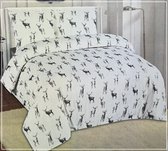 Luxe Flanel dekbedovertrek Lits-Jumeaux 240 x 220 cm Simple Deer