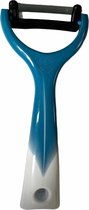 Plastique Solingen Peeler (Turquoise-blanc)