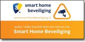 Camerabewaking sticker - Smart Home Beveiliging - verplicht bij slimme deurbel of camera - plakt aan de achterkant - weerbestendig - camera sticker - camerabewaking bord
