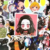 50 Stks/set Anime Deamon Slayer: Kimetsu No Yaiba Stickers