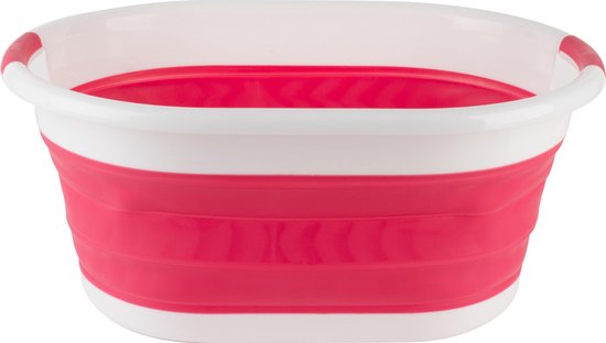 Wasmand , inklapbaar Beldray Laundry Basket 27 liter - Kleur: Roze/rood | bol.com