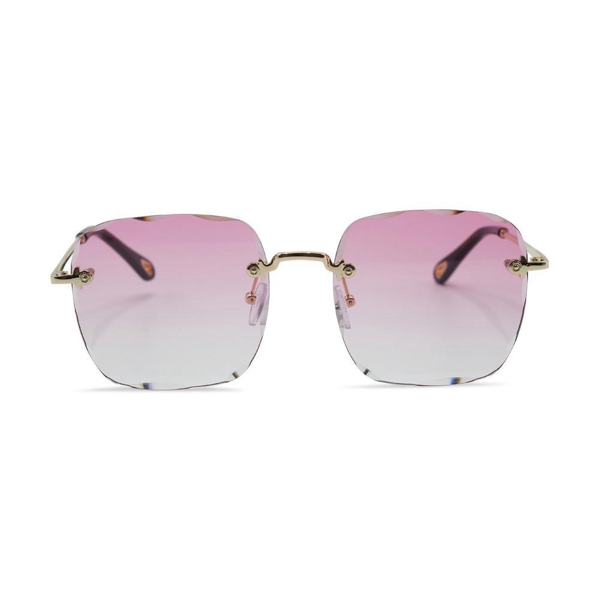 Jobo By JET - Dames Zonnebril - Goud - Paars - Sunglasses – Purple - Fashion - Trend - 2021